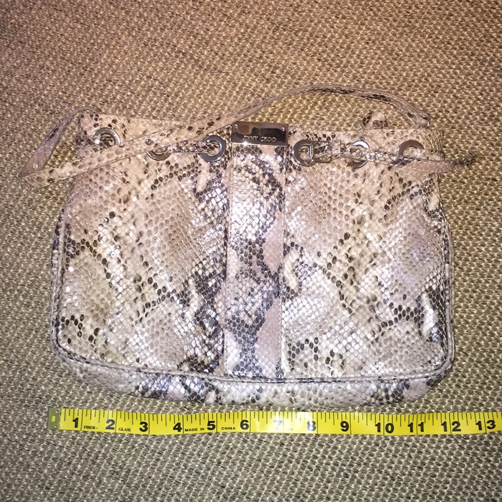 Jimmy Choo Python purse clutch
